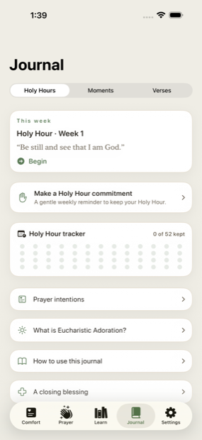 A private, on-device journal